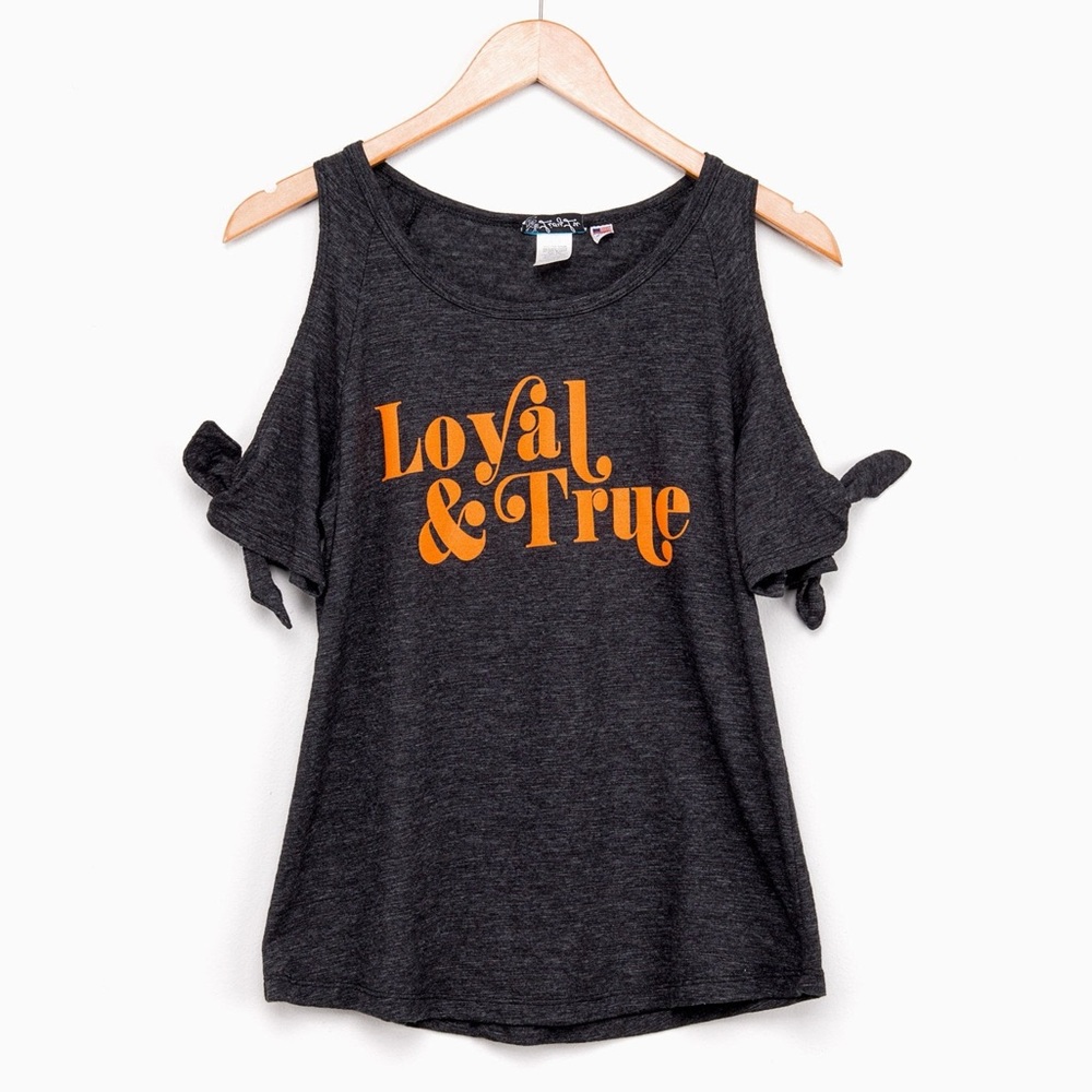 Cold Shoulder OSU “Loyal and True” Top